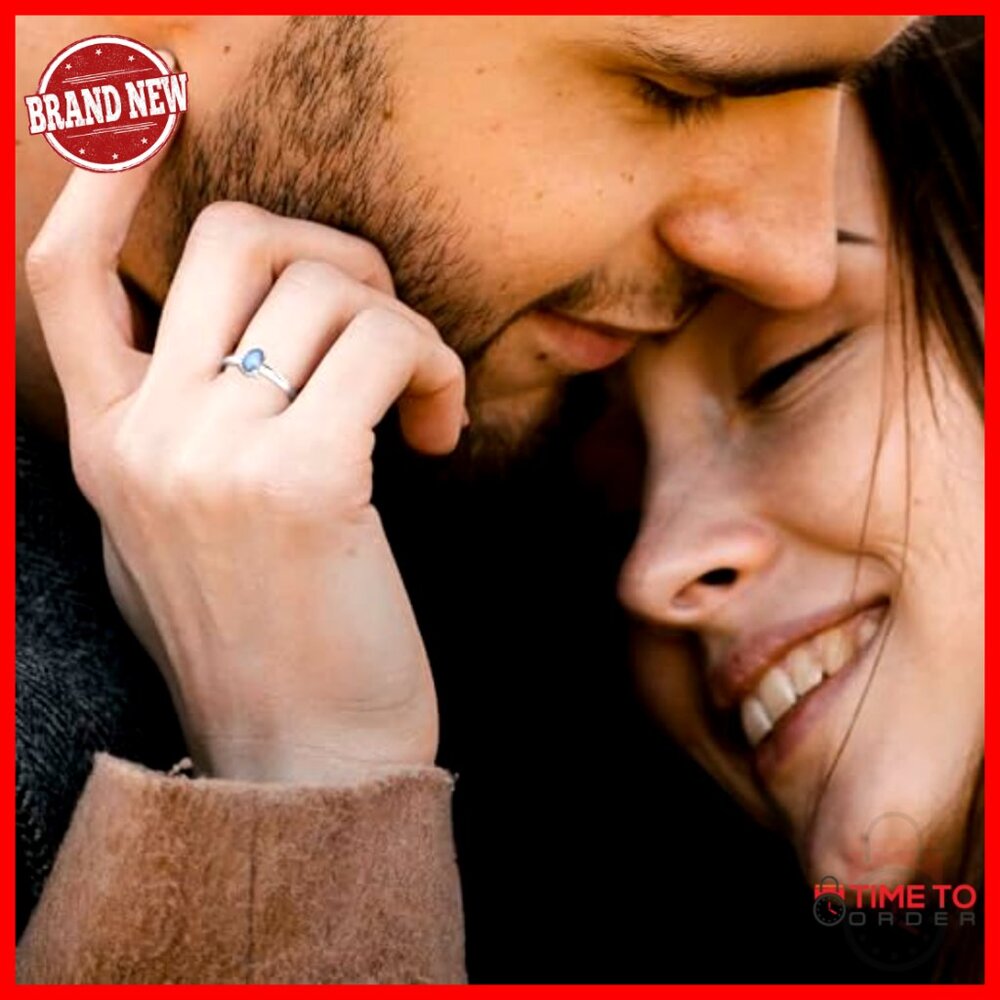 Sterling Silver Labradorite Stackable Ring, Size … - image 4